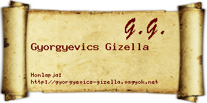 Gyorgyevics Gizella névjegykártya